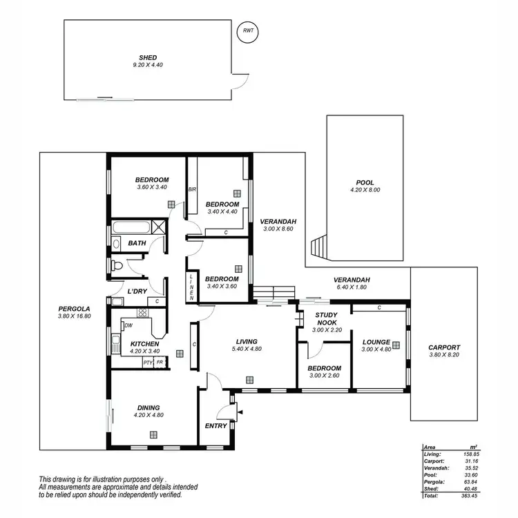 Floorplan of Homely house listing, 481 Yatala Vale Road, Fairview Park SA 5126