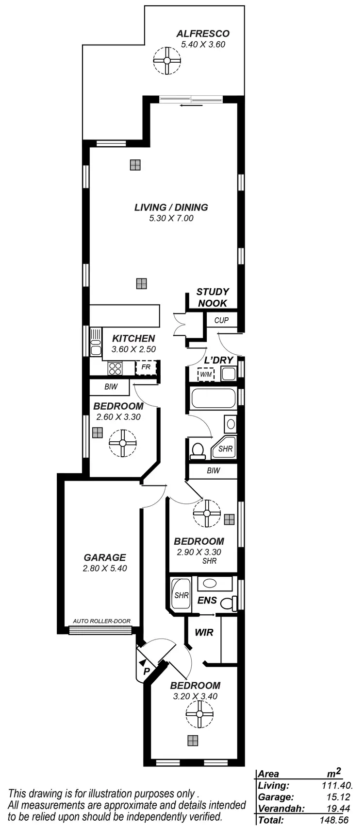 Floorplan of Homely house listing, 54A Morley Road, Seaton SA 5023