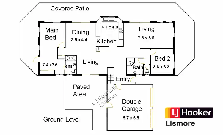 Floorplan of Homely rural property listing, 5380 Kyogle Road, Cawongla NSW 2474