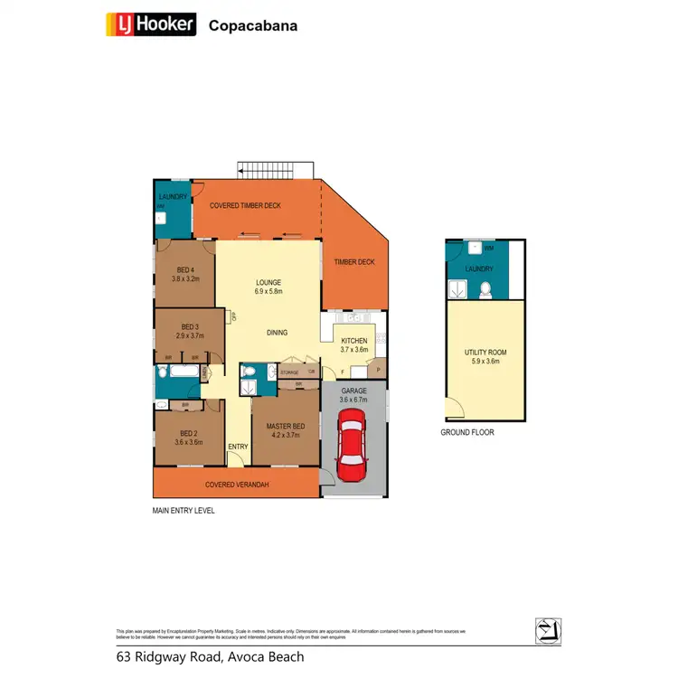 Floorplan of Homely house listing, 63 Ridgway Road, Avoca Beach NSW 2251