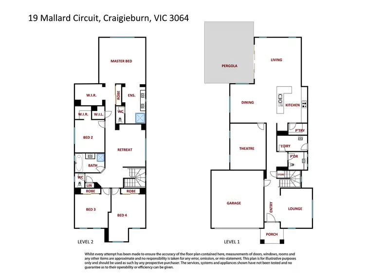 Floorplan of Homely house listing, 19 Mallard Cct, Craigieburn VIC 3064
