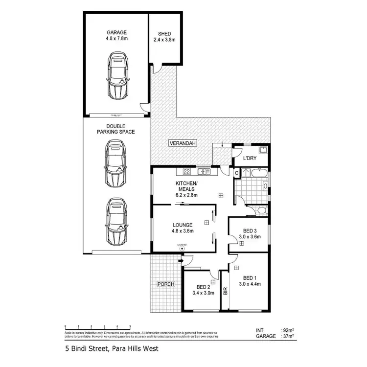 Floorplan of Homely house listing, 5 Bindi Street, Para Hills West SA 5096