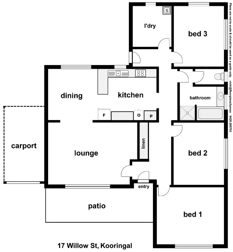 Floorplan of Homely house listing, 17 Willow Street, Kooringal NSW 2650