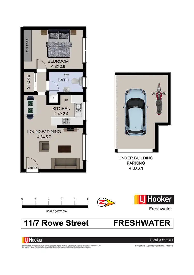 Floorplan of Homely unit listing, 11/7 Rowe Street, Freshwater NSW 2096