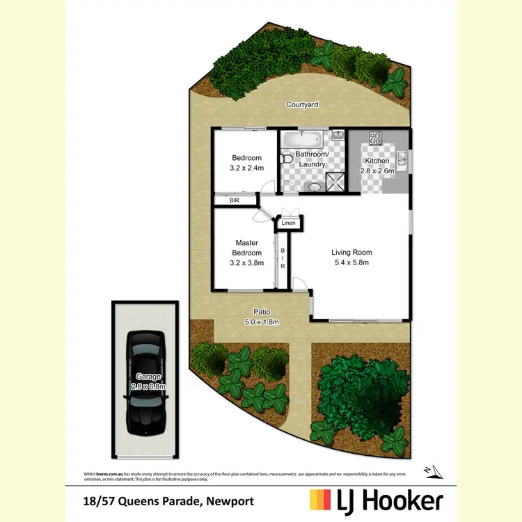 Floorplan of Homely apartment listing, 18/57 Queens Parade, Newport NSW 2106