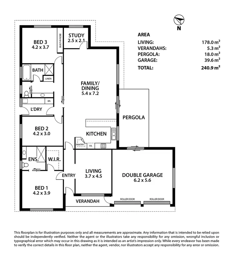 Floorplan of Homely house listing, 34 Braemar Drive, Strathalbyn SA 5255