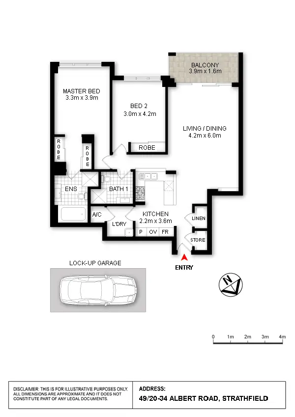 Floorplan of Homely apartment listing, 49/20-34 Albert Road, Strathfield NSW 2135