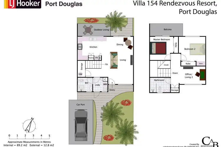 Floorplan of Homely unit listing, 154 Reef Resort/5 Escape Street, Port Douglas QLD 4877