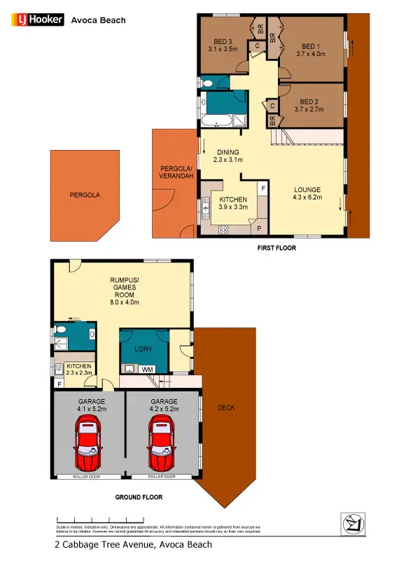 Floorplan of Homely house listing, 2 Cabbage Tree Avenue, Avoca Beach NSW 2251