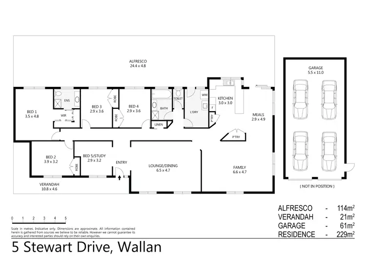 Floorplan of Homely house listing, 5 Stewart Drive, Wallan VIC 3756