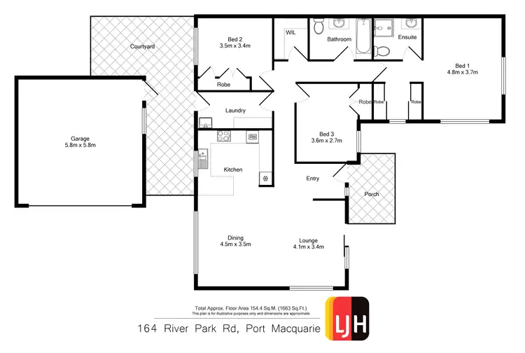 Floorplan of Homely house listing, 164 River Park Road, Port Macquarie NSW 2444