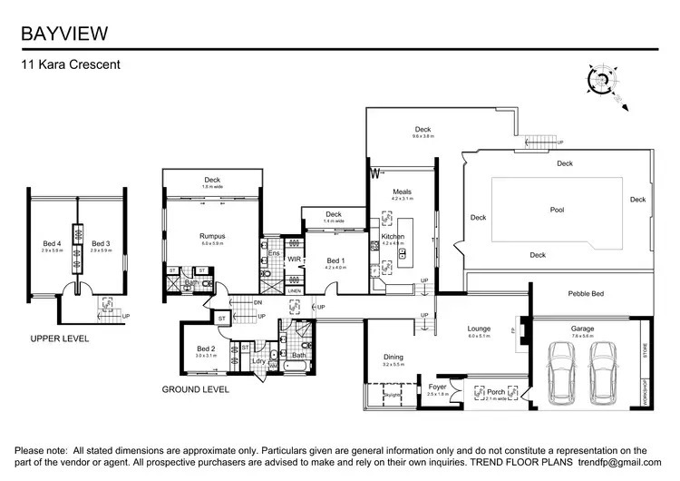 Floorplan of Homely house listing, 11 Kara Crescent, Bayview NSW 2104