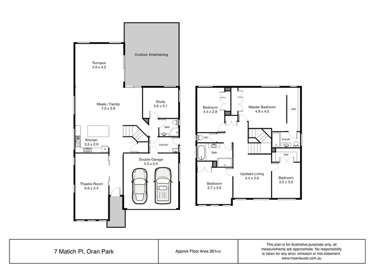Floorplan of Homely house listing, 7 Matich Place, Oran Park NSW 2570