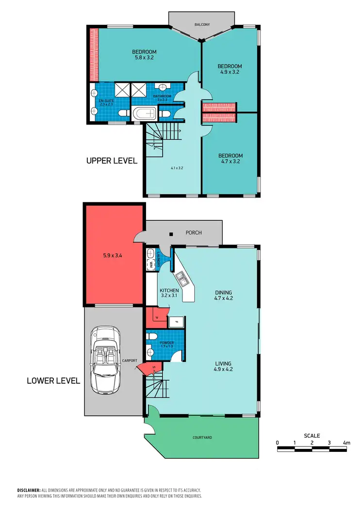 Floorplan of Homely unit listing, 8/44-48 Georgina Street, Woody Point QLD 4019