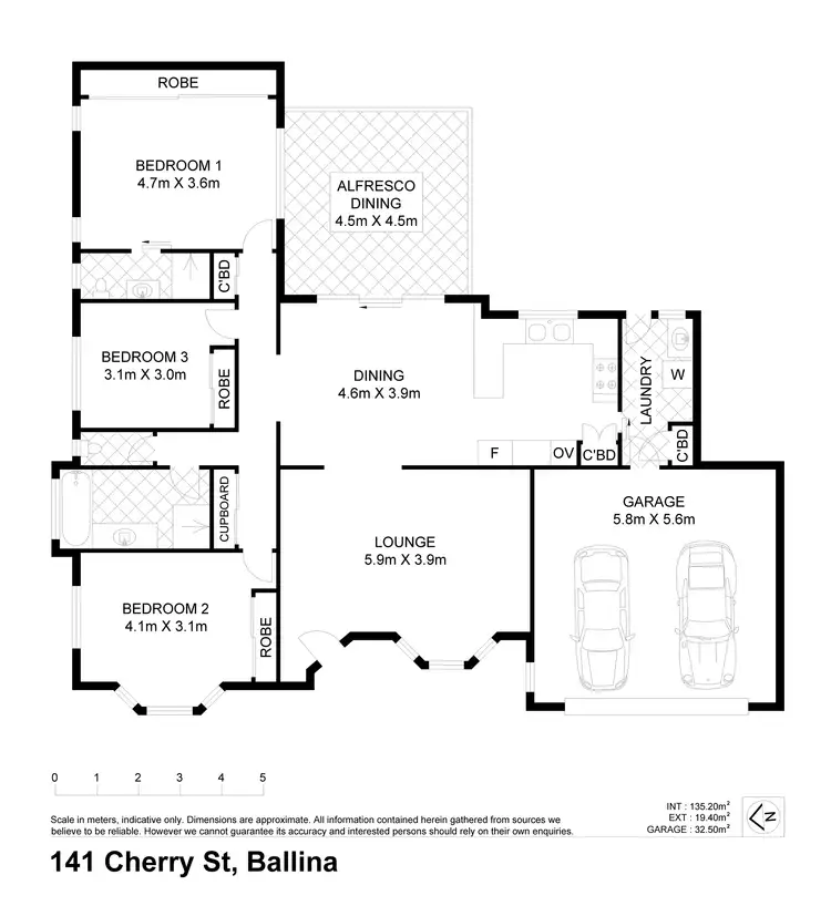 Floorplan of Homely villa listing, 141 Cherry Street, Ballina NSW 2478