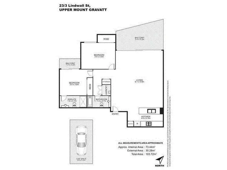 Floorplan of Homely unit listing, 23/3 Lindwall St, Upper Mount Gravatt QLD 4122