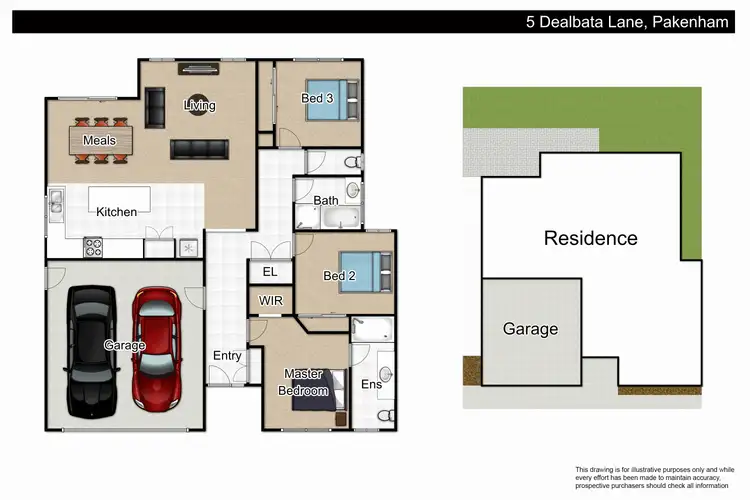 Floorplan of Homely house listing, 5 Dealbata Lane, Pakenham VIC 3810