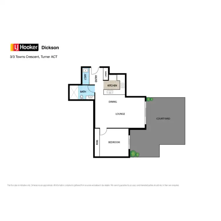Floorplan of Homely unit listing, 3/3 Towns Crescent, Turner ACT 2612