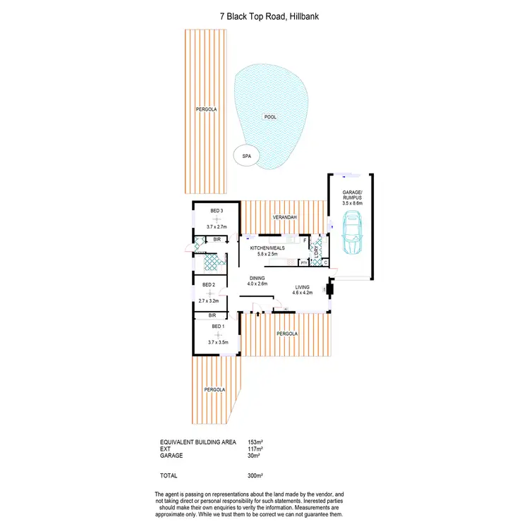 Floorplan of Homely house listing, 7 Black Top Road, Hillbank SA 5112