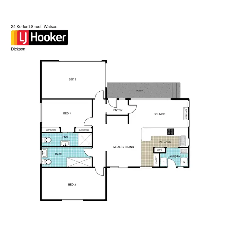 Floorplan of Homely house listing, 24 Kerferd Street, Watson ACT 2602