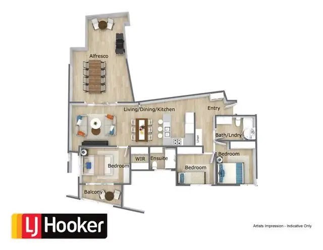 Floorplan of Homely unit listing, 101/2-4 Riverwalk Avenue, Robina QLD 4226