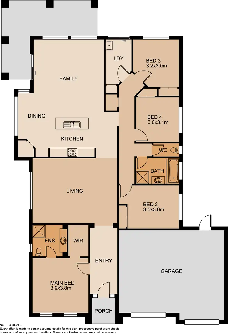 Floorplan of Homely house listing, 2 Hamdon Green, Berwick VIC 3806