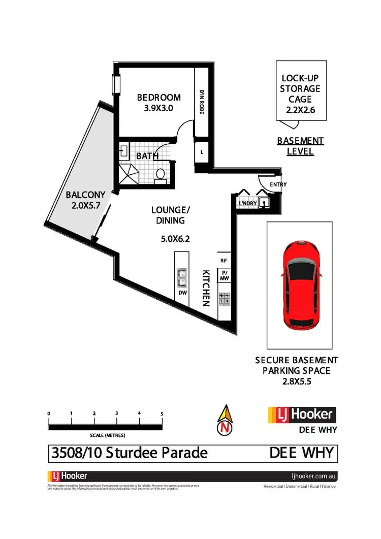 Floorplan of Homely unit listing, 3508/10 Sturdee Parade, Dee Why NSW 2099
