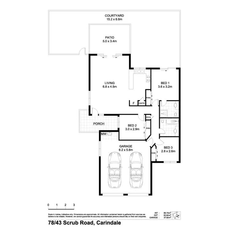 Floorplan of Homely townhouse listing, 78/43 Scrub Road, Carindale QLD 4152
