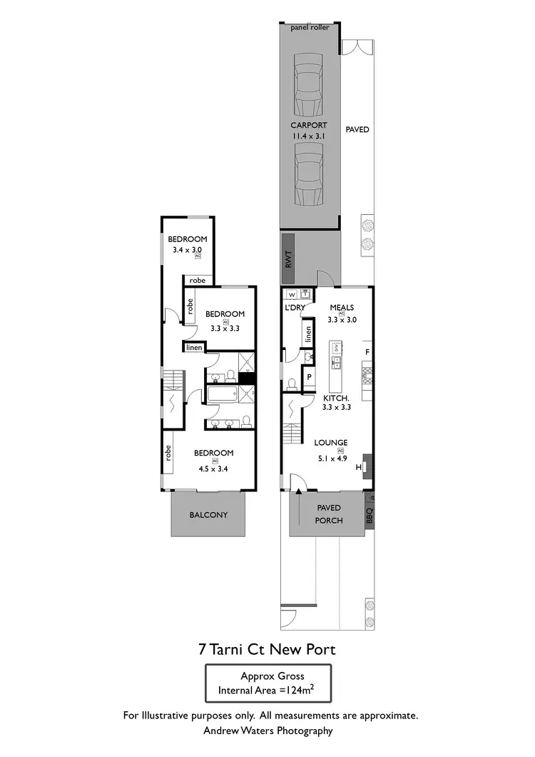Floorplan of Homely house listing, 7 Tarni Court, New Port SA 5015