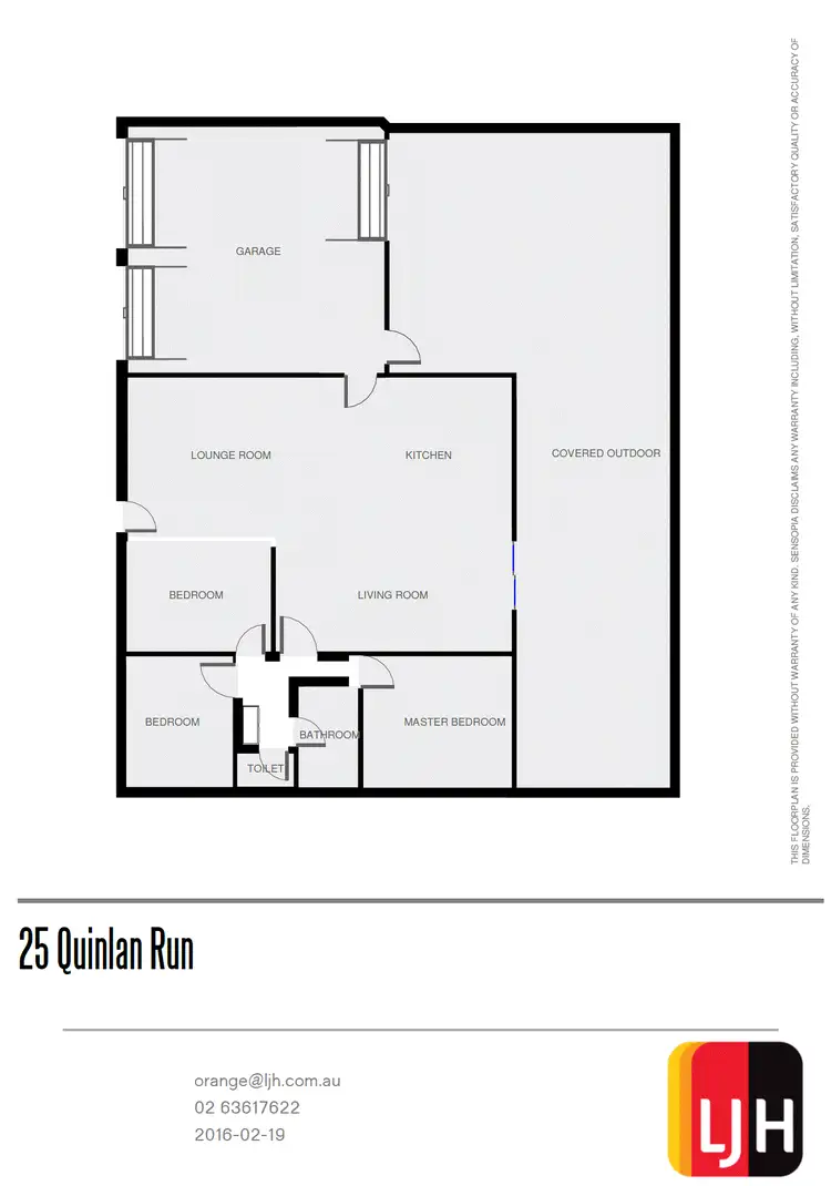 Floorplan of Homely house listing, 25 Quinlan Run, Orange NSW 2800