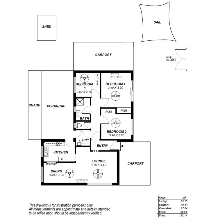 Floorplan of Homely house listing, 1 Sea View Road, Para Hills SA 5096