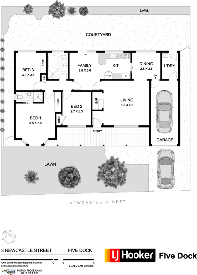 Floorplan of Homely house listing, 3 Newcastle Street, Five Dock NSW 2046