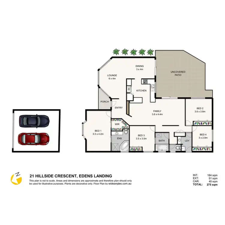 Floorplan of Homely house listing, 21 Hillside Crescent, Edens Landing QLD 4207