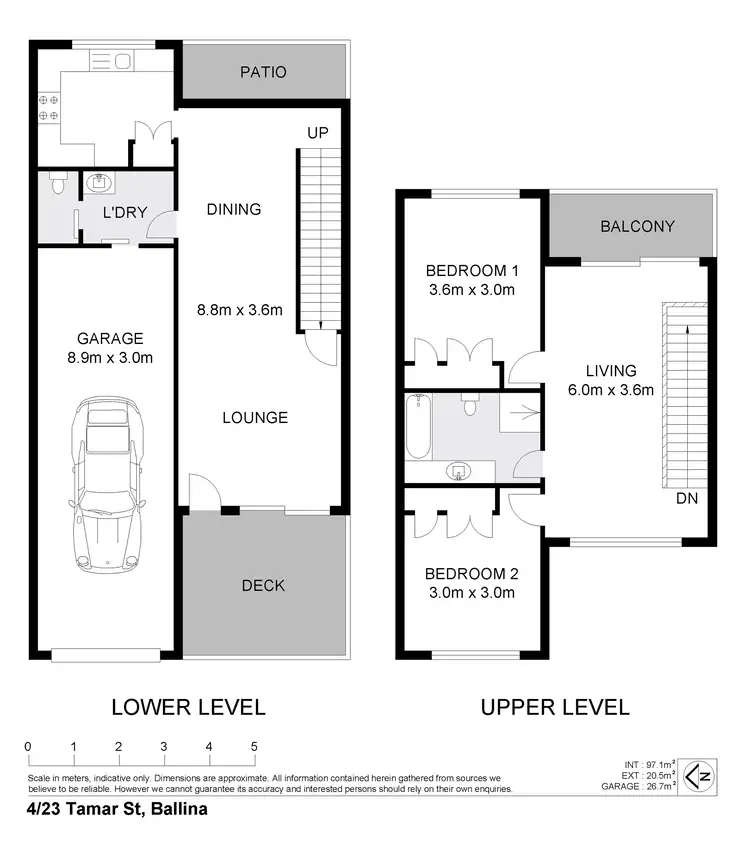 Floorplan of Homely townhouse listing, 4/23 Tamar Street, Ballina NSW 2478