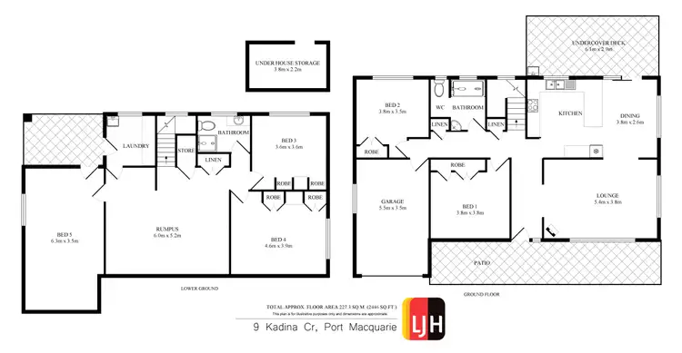 Floorplan of Homely house listing, 9 Kadina Crescent, Port Macquarie NSW 2444