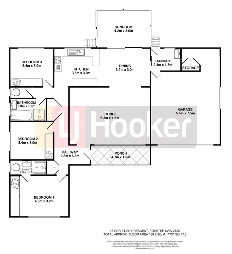 Floorplan of Homely house listing, 43 Christian Crescent, Forster NSW 2428