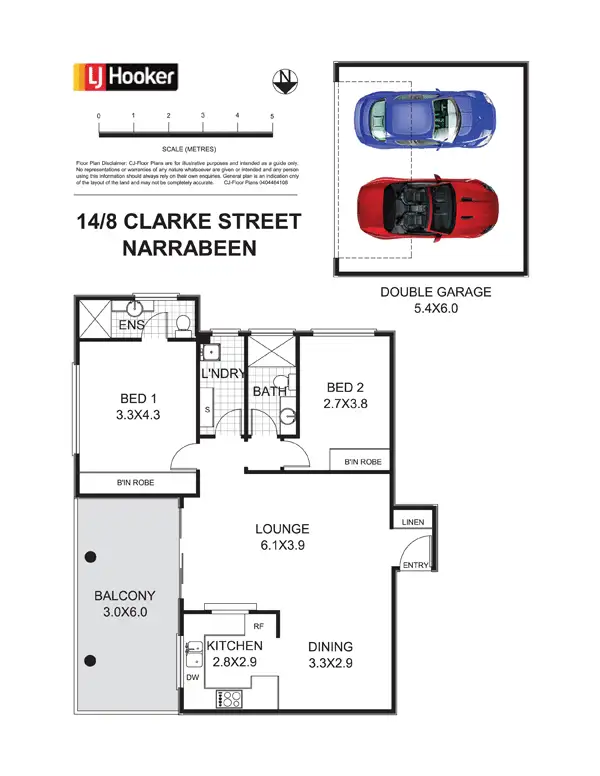 Floorplan of Homely apartment listing, 14/8-10 Clarke Street, Narrabeen NSW 2101