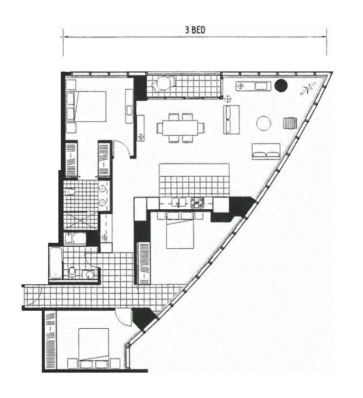 Floorplan of Homely apartment listing, Level 30/1 Freshwater Place, Southbank VIC 3006
