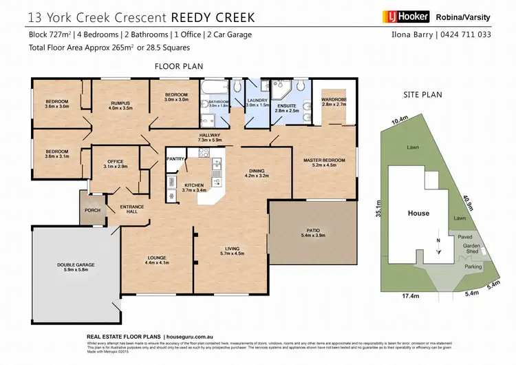 Floorplan of Homely house listing, 13 York Creek Crescent, Reedy Creek QLD 4227
