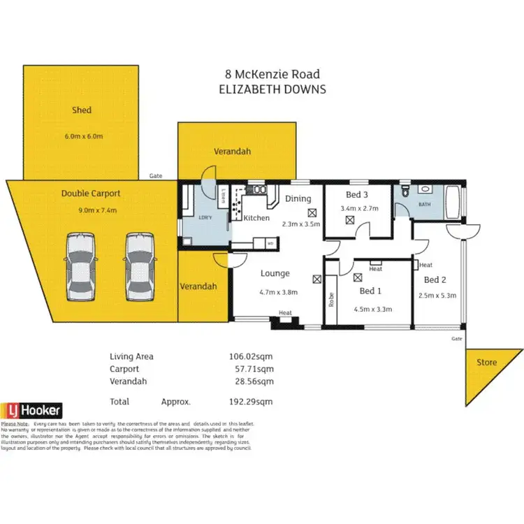 Floorplan of Homely house listing, 8 McKenzie Road, Elizabeth Downs SA 5113