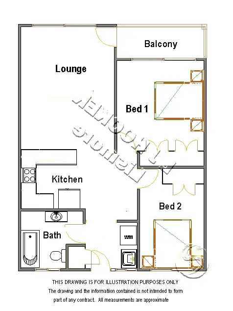 Floorplan of Homely unit listing, 2/38 Cathcart Street, Girards Hill NSW 2480