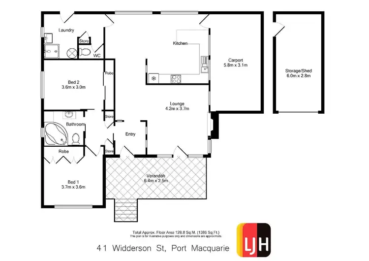 Floorplan of Homely house listing, 41 Widderson Street, Port Macquarie NSW 2444