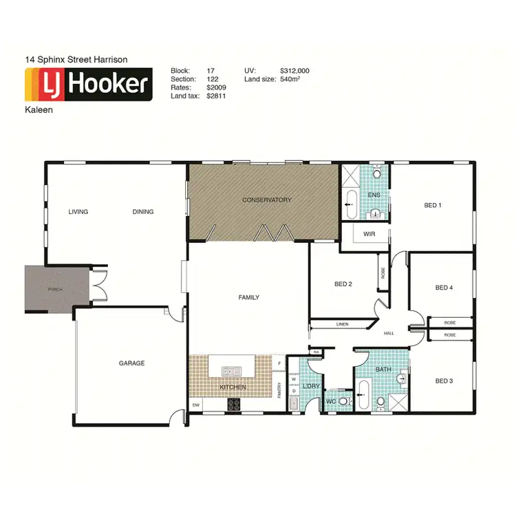 Floorplan of Homely house listing, 14 Sphinx Street, Harrison ACT 2914