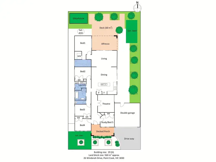 Floorplan of Homely house listing, 26 Windorah Drive, Point Cook VIC 3030