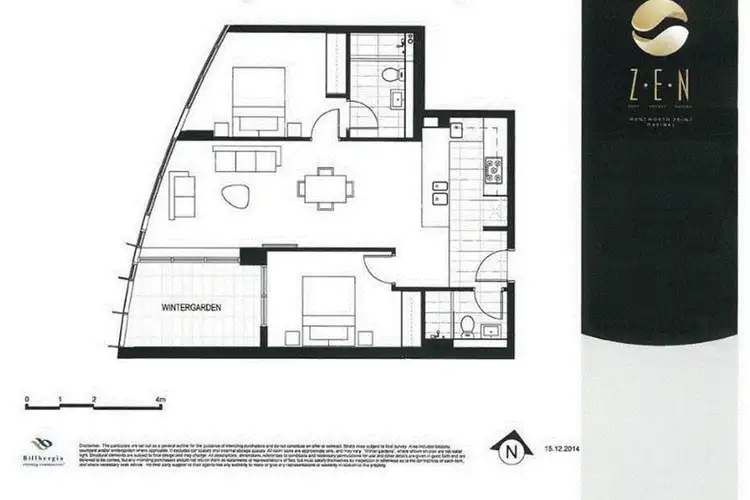 Floorplan of Homely apartment listing, 2402/2 Waterways Street, Wentworth Point NSW 2127