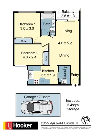 Floorplan of Homely apartment listing, 25/1-5 Myra Road, Dulwich Hill NSW 2203