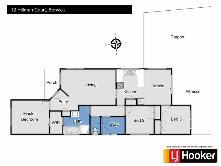 Floorplan of Homely house listing, 12 Hillman Court, Berwick VIC 3806