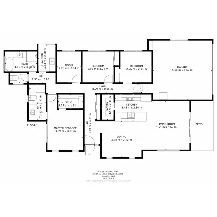 Floorplan of Homely house listing, 1 Selwyn Close, Victoria Point QLD 4165