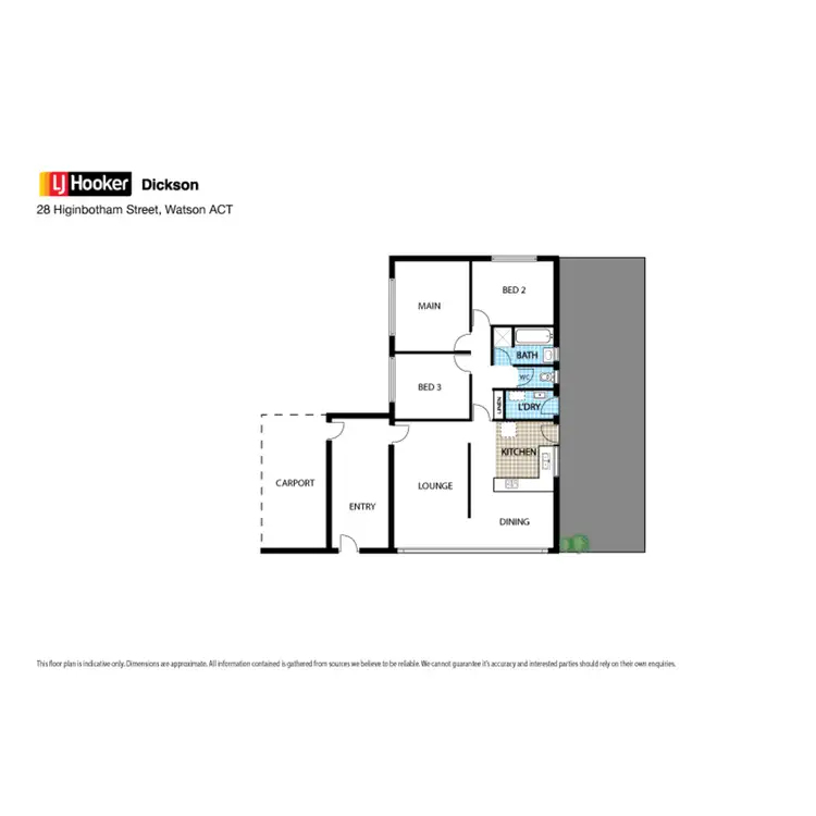 Floorplan of Homely house listing, 28 Higinbotham Street, Watson ACT 2602