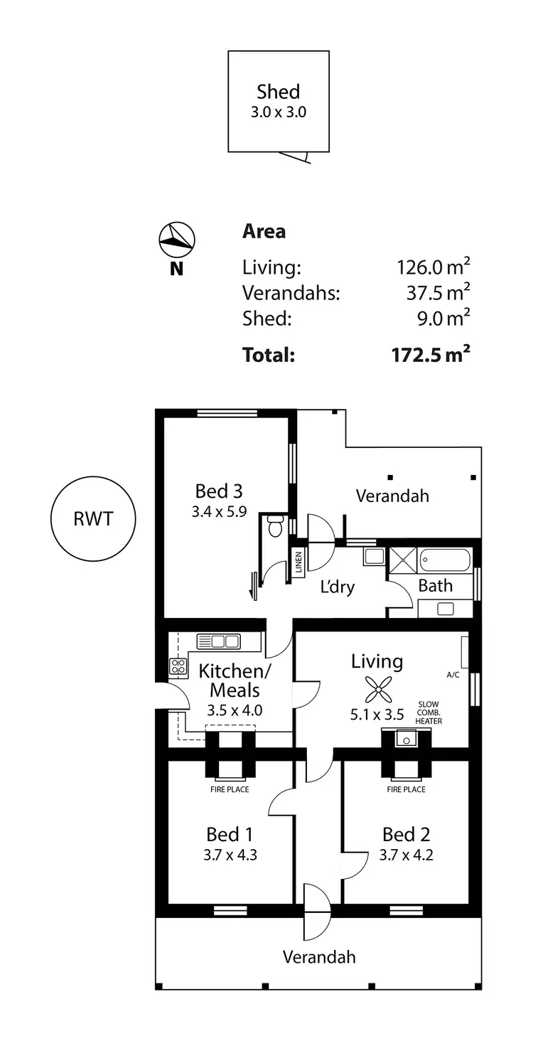 Floorplan of Homely house listing, 2A George Street, Strathalbyn SA 5255